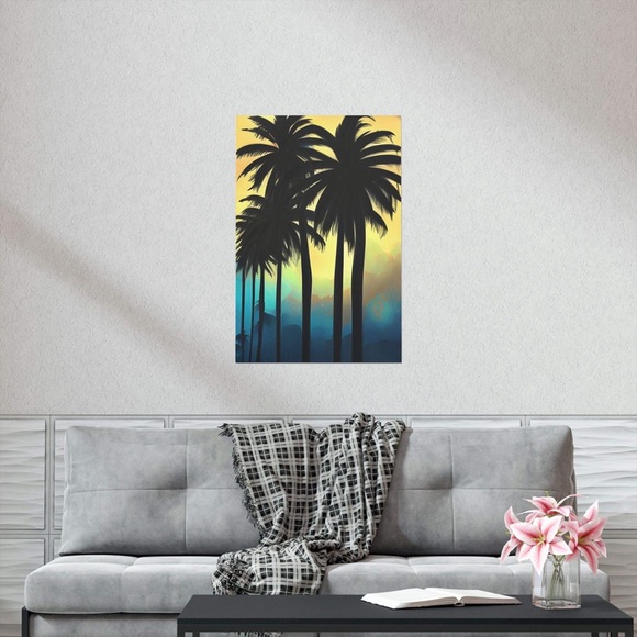 Palm Trees Matte Poster - Picture 2 of 4